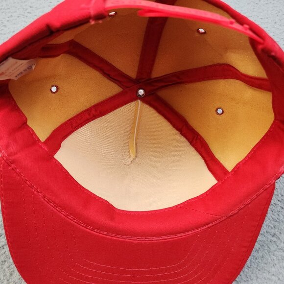 Vintage Snapback Hat Cap Kuester's Hardware Store Foam Trucker Red White 80s 90s - Picture 7 of 10